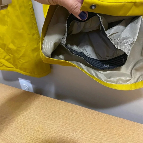 Women’s outdoor waterproof snow pants, mustard, large - Picture 8 of 9